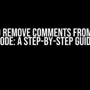 How to Remove Comments from Scala Code: A Step-by-Step Guide