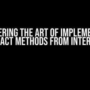 Mastering the Art of Implementing Abstract Methods from Interfaces